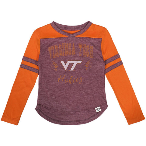 Virginia Tech Toddler Girls' Drummer Long-Sleeved V-Neck T-Shirt