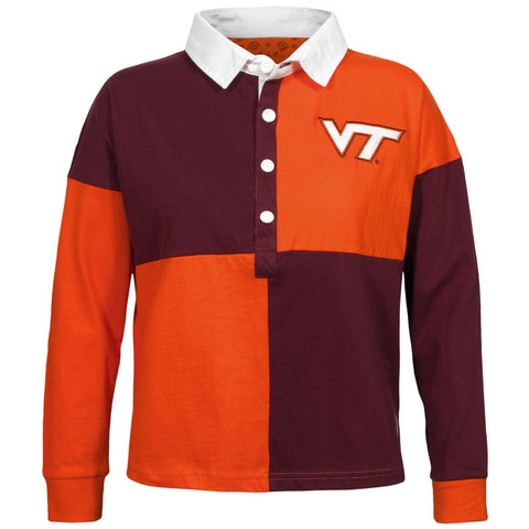 Virginia Tech Women's Lock Cropped Rugby Top