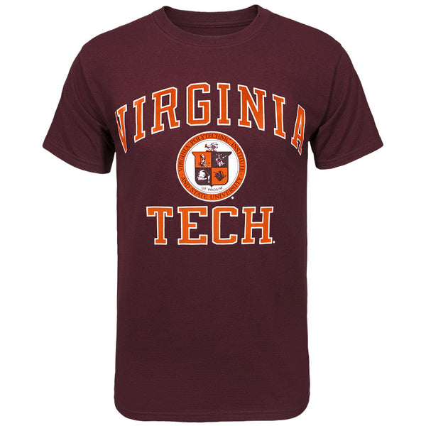 Virginia Tech Seal T-Shirt: Maroon by Champion – Campus Emporium