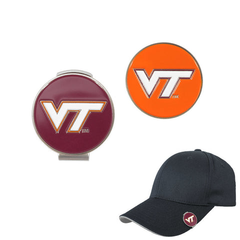 Virginia Tech Ball Markers with Hat Clip