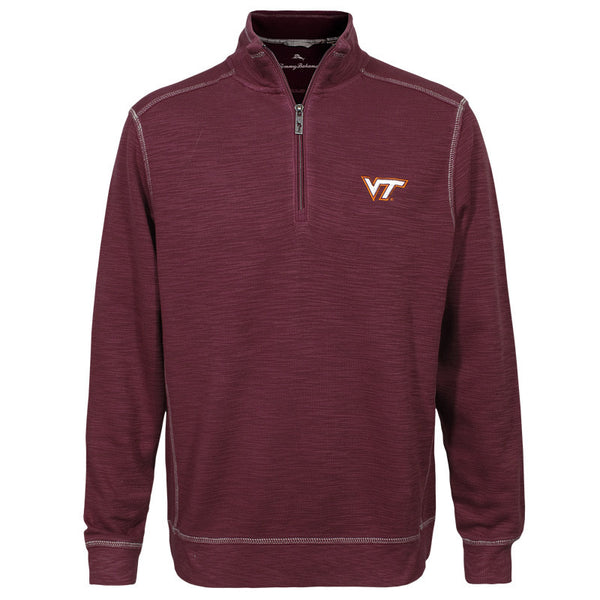 Virginia Tech Men's Sport Tobago Half Zip: Maroon by Tommy Bahama – Campus Empor
