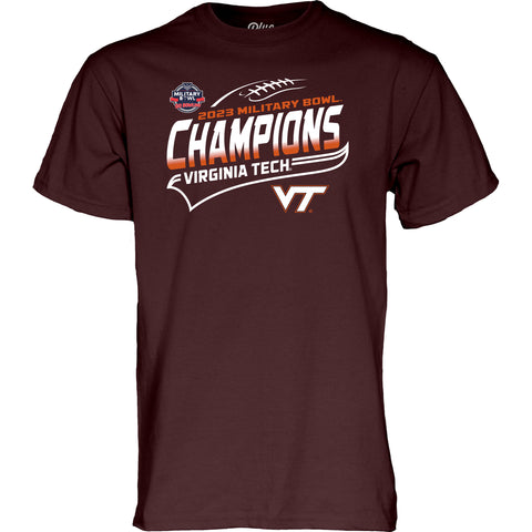Virginia Tech 2023 Military Bowl Champions T-Shirt
