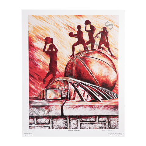 Virginia Tech "Cassell Queens" Print by Jane Blevins