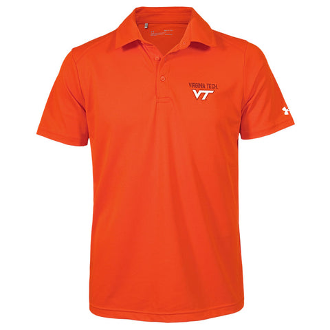 Virginia Tech Men's Tech Mesh Performance Polo: Orange by Under Armour