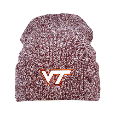Virginia Tech Marled Yarn Cuffed Knit Beanie