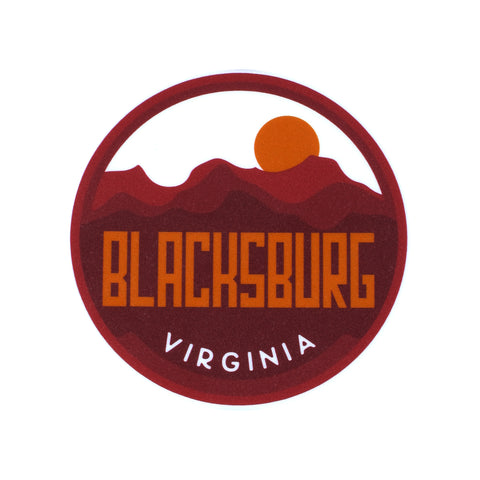 Blacksburg Virginia Mountains Decal