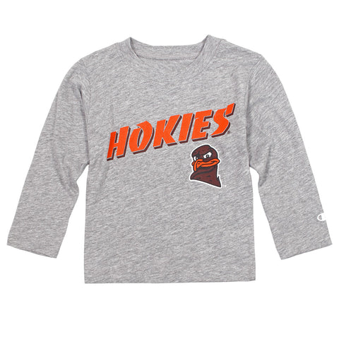 Virginia Tech Toddler Long-Sleeved T-Shirt: Gray by Champion
