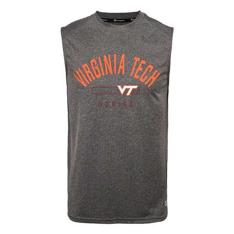 Virginia Tech Men's Hokies Sleeveless Impact T-Shirt: Slate Gray by Champion
