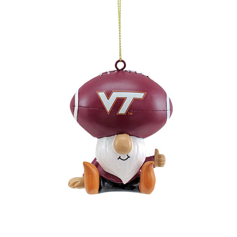 Virginia Tech Football Gnome Fan Ornament