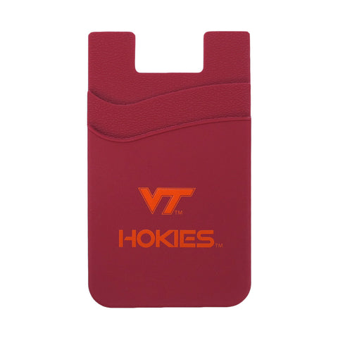 Virginia Tech Hokies Silicone Dual Pocket Phone Wallet: Maroon