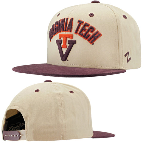 Virginia Tech Milestone Vault Snapback Hat by Zephyr