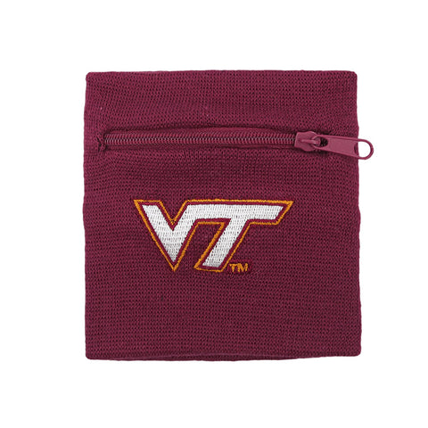 Virginia Tech Zipper Wrist Wallet