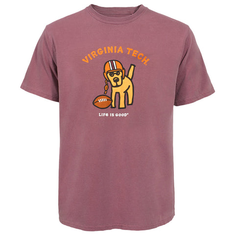 Virginia Tech Life is Good Football Dog T-Shirt
