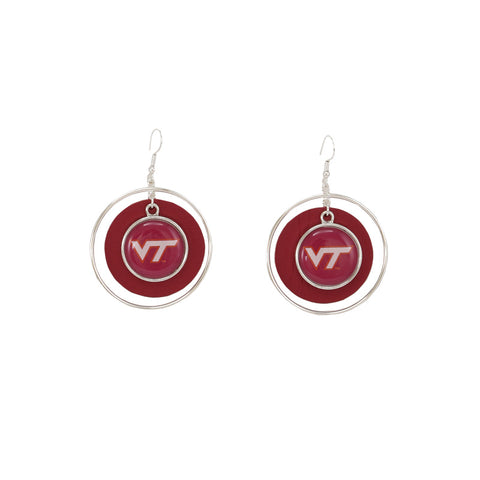 Virginia Tech Logo Lindy Earrings