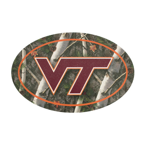 Virginia Tech Logo Camo Decal