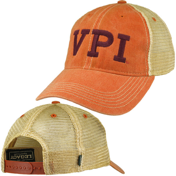 Virginia Tech VPI Trucker Hat: Orange by Legacy – Campus Emporium