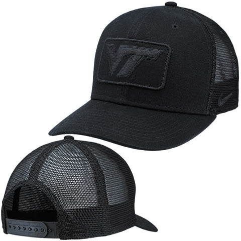 Virginia Tech Classic 99 Patch Trucker Hat: Black by Nike