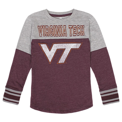 Virginia Tech Youth Girls' Play The Song Long-Sleeved T-Shirt