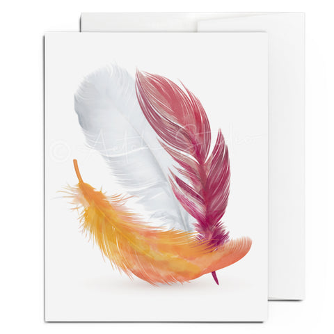 Spirit Feathers Card