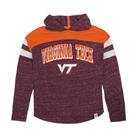 Virginia Tech Youth Girls' Katie Long-Sleeved Hooded T-Shirt