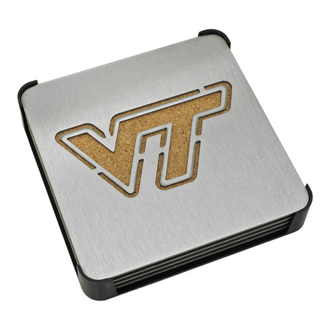 Virginia Tech Stainless Steel Coaster Set