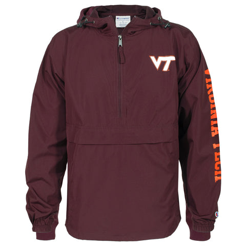 Virginia Tech Packable Jacket: Maroon by Champion