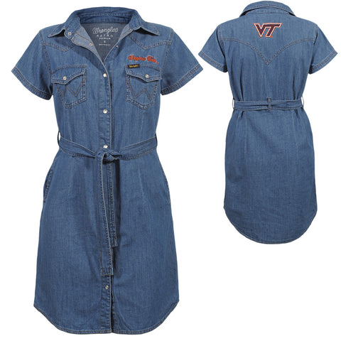Virginia Tech Women's Denim Dress by Wrangler